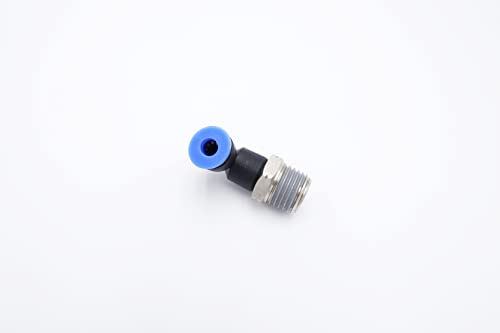 Push to Connect Fitting 5/32" Tube OD x 1/4" MNPT, Male Elbow - size: 1/4" MNPT - 5/32" OD