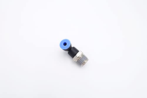 Push to Connect Fitting 1/8" Tube OD x 1/4" MNPT, Male Elbow - size: 1/4" MNPT - 1/8" OD