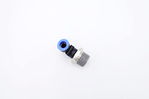 Push to Connect Fitting 5/16" Tube OD x 1/2" MNPT, Male Elbow - size: 1/2" MNPT - 5/16" OD
