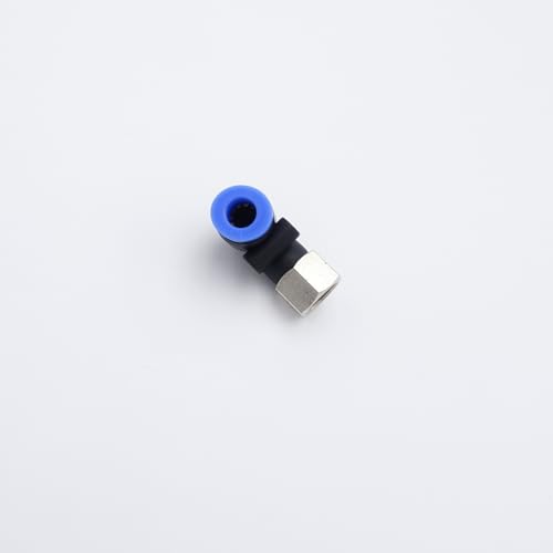 Push to Connect Fitting 1/4" Tube OD x 1/8" FMNPT, Female Elbow - size: 1/8" FMNPT - 1/4" OD
