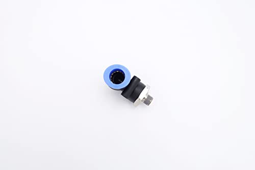 Push to Connect Fitting 1/2" Tube OD x 1/8" MNPT, Male Elbow - size: 1/8" MNPT - 1/2" OD