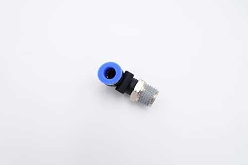 Push to Connect Fitting 1/4" Tube OD x 1/4" MNPT, Male Elbow - size: 1/4" MNPT - 1/4" OD
