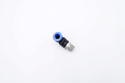 Push to Connect Fitting 5/16" Tube OD x 1/4" MNPT, Male Elbow - size: 1/4" MNPT - 5/16" OD
