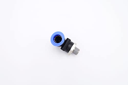 Push to Connect Fitting 1/2" Tube OD x 1/4" MNPT, Male Elbow - size: 1/4" MNPT - 1/2" OD