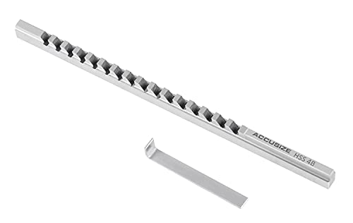 Accusize 4 mm Style B HSS Keyway Broach, 5001-0006 - size: 4mm-B