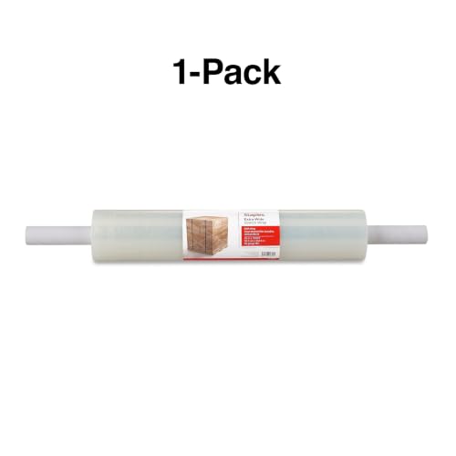 Staples Economy Extended-Core Stretch Film, 80 Gauge, 20x1000 Ft