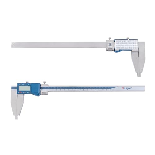 Dasqua 0-12"/300mm Heavy Duty Long Jaw Absolute Origin Digital Caliper, IP54 Stainless Steel Electronic Measuring Tool, in/mm Conversion, Accurary ±0.002"/0.04mm, Resolution 0.0005"/0.01mm - size: Heavy Duty 12"