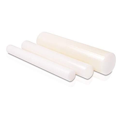 Nylon 6/6 Plastic Round Rod 1.25" Diameter, 12" Length - White Color