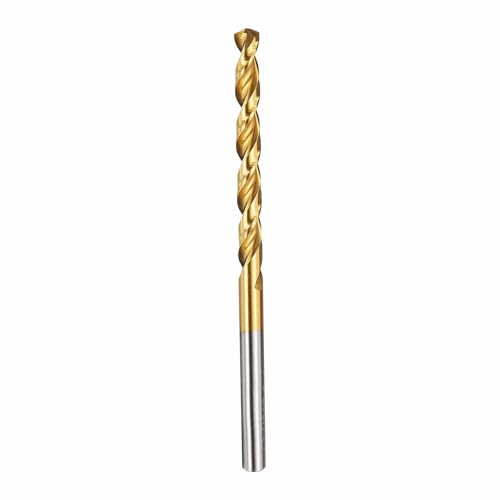 Drill Bit 4mm Diameter M42 8% Cobalt HSS TiN for Hard Metal - size: 4mm
