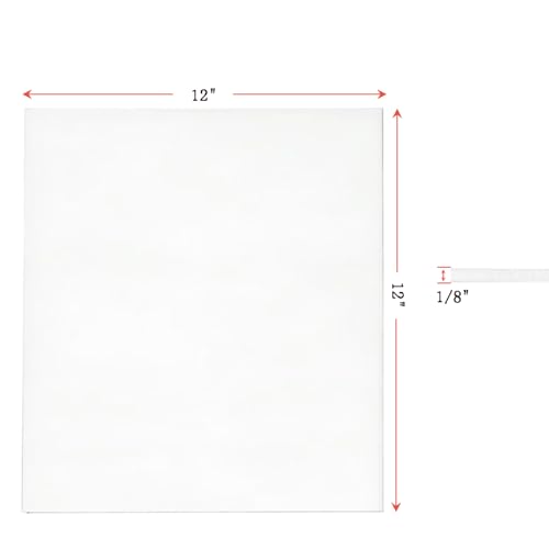 Ceramic Fiber Paper,High Temperature Gasket Paper,12"x 12"x1/8" Thick 4 Pcs - size: 12" x 12" x 1/8"‑ 4 Pcs