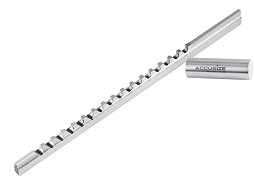 Accusize Industrial Tools 3/32 inch, Style B High Speed Steel Keyway Broach, 5000-0008 - size: 3/32 in Style B