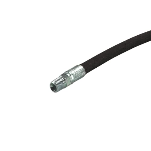 1/4" x 96" Hydraulic Hose Assembly - Male x Male NPTF Pipe Thread Fittings Crimped (2-Wire, 100R2AT) - size: 96 Inches (8 Feet), style: 1/4" NPTF Thread Male Pipe Ends