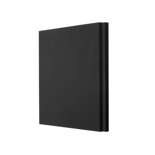 MECCANIXITY 2Pcs UHMW Sheet Ultra High Molecular Weight Polyethylene Sheet, 1/2" Thick Hard HDPE Plastic Sheet Board for Marine Board,DIY Craft, Marine Plywood 12" x 12" Black - color: Black, size: 1/2" x 12" x 12"