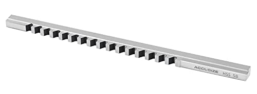 Accusize 5 mm Style B HSS Keyway Broach, 5001-0008 - size: 5mm-B