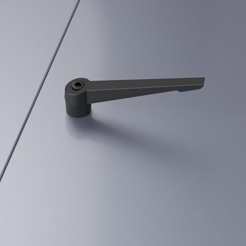 2PCS Clamping Lever Handles, M8 x 32mm Male Thread, Adjustable Quick Release Locking Rotating Screw Bolt Stud Knobs Apply for Lathe Machinery, Black - size: M8 x 32mm