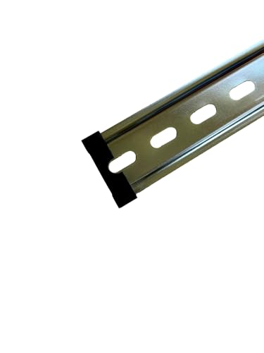 International Connector T&G 5 Pieces DIN Rail Slotted Aluminum RoHS 35mm Wide 7.5mm High (End Caps (10)) - size: End Caps (10)