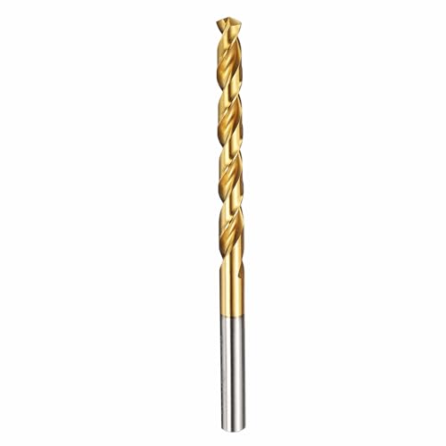 Drill Bit 6mm Diameter M42 8% Cobalt HSS TiN for Hard Metal - size: 6mm
