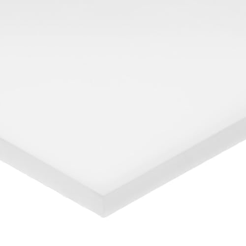 USA Sealing BULK-PS-UHMW-657 White UHMW Polyethylene Plastic Bar, 1/4" Height, 2-1/2" Width, 48" Length