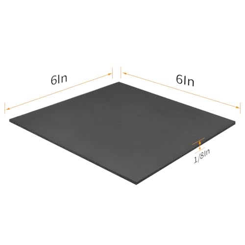 DGSL 10 Pcs Foam Sheets Self Adhesive, 1/8 in Thick X 6 in X 6 in Closed Cell Foam Pad Neoprene Rubber Sheets Non-Slip Insulation Pads Vibration for Furniture Crafts Cars - size: 6" x 6" x 1/8"