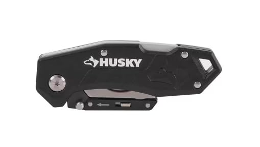 Husky Folding Lock-Back Utility Knife