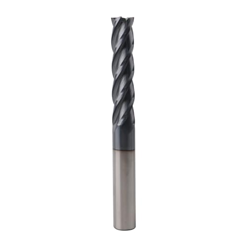 7/16'' Carbide Long End Mill, 4 Flute, AlTiN Coating - size: 7/16''