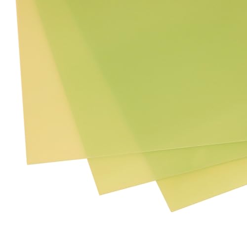 335x300x0.5mm Fiberglass G10 Composite Laminate Sheet Panel 13x11.8 (Yellow) - size: 335x300x0.5mm, style: Yellow
