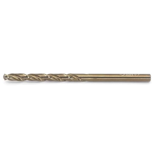 Metric Cobalt Drill Bits 4mm 10PCS, M35 high Speed Steel, high Hardness Straight Shank Drill, Mechanical or Hand Drill for Drilling, Suitable for Stainless Steel, Iron, Copper and Aluminum. - size: 4 mm (10 Count)