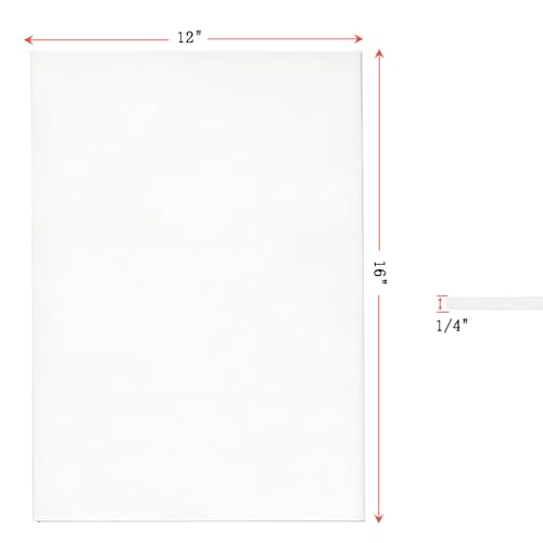 12"x 16"x 1/4" Thick High Temperature Gasket Paper,Ceramic Fiber Gasket Material Fireproof Insulation Sheet for Pellet Stove,Wood Stove,Kiln,Boiler,RV Furnace Gaskets,White 4 Pcs - size: 12"x 16"x 1/4"x6