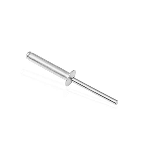 100pcs 3/16" x 1/2" Aluminum Blind Rivets, Silver, 4.8 x 12.7mm Pop Rivets - color: Silver, size: 3/16" x 1/2"