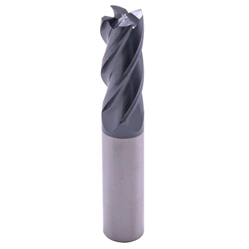 BestParts 5Pcs 1/2" 4 Flute Solid Carbide Square End Mills - AlTiN Coated - size: 1/2 in