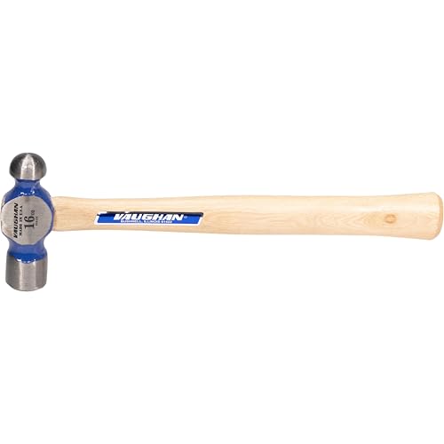 VAUGHAN Ball Pein Hammer, 16 Oz, Striking Tool, Assembled in the USA - size: 16 oz