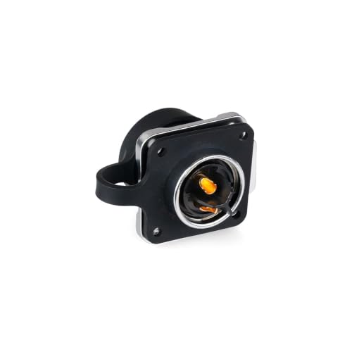 CNLINKO LP20 Series Waterproof Connector, IP68 Power Connector 3pin m20 Male and Female Circular Connector LED Outdoor Lighting Power Connector Quick Fast Locking (3 pin) - size: 3 PIN, style: Black/4-Hole Socket