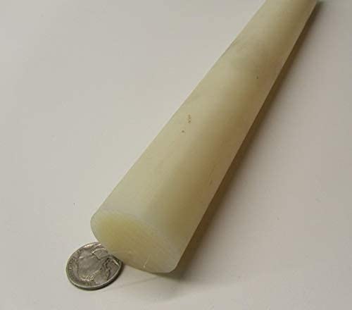 Natural Nylon 6/6 Extruded Round Rod 1.375" (1-3/8") x 4 Ft Length 1 pc