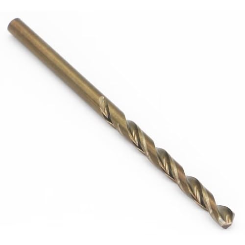 Metric Cobalt Drill Bits 4mm 10PCS, M35 high Speed Steel, high Hardness Straight Shank Drill, Mechanical or Hand Drill for Drilling, Suitable for Stainless Steel, Iron, Copper and Aluminum. - size: 4 mm (10 Count)