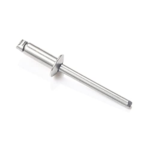 5/32" x 1/2" Stainless Steel Blind Rivets, 4x12 mm Pop Rivets, Pack of 50 - color: Stainless Steel, size: 5/32" x 1/2"