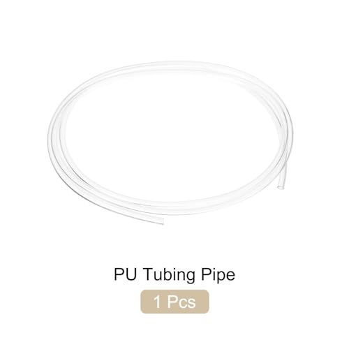 PU Air Hose, 8mm x 5mm Clear, 6.6FT, 1pc - color: Clear, size: 8mm x 5mm x 2m