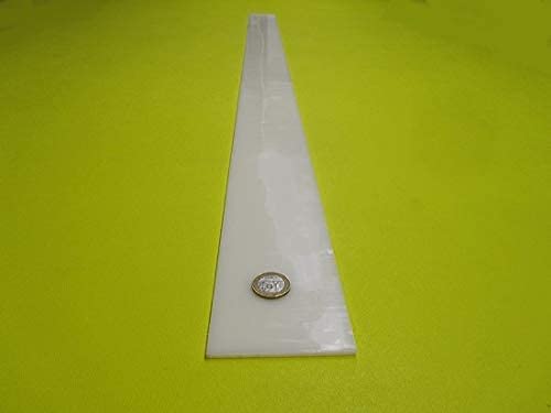 White HDPE (High Density Polyethylene) Rectangular Bar .125" (1/8") x 3.00" (3") x 48" 2 pcs