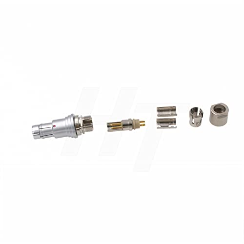 Short Plug 7 Pin Connector SS 102A 056 Male Solder Push Pull Brass Compatible for Fischer AWG 26 Wire Cable - color: Short Male, size: 7 Pin