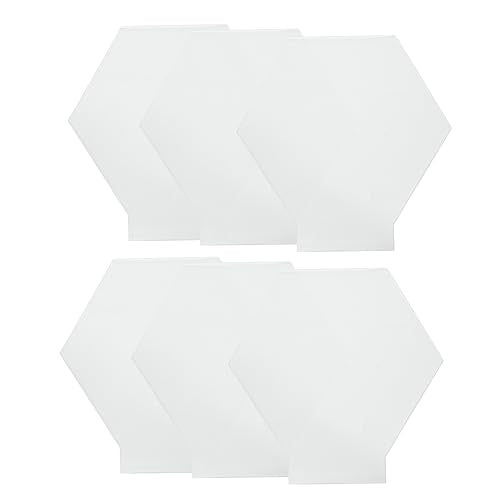 6 PCS 2mm Hexagon Acrylic Blanks, Clear for LED Light Base - size: Hexagon Shaped
