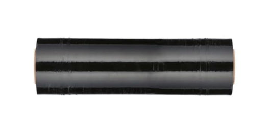 PSBM 1 Roll Dark Black 20 Inch x 5000 Feet 80 Gauge Machine Stretch Film/Wrap, Heavy Duty Industrial Strength Shrink/Plastic Wrap for Moving, Packing, Shipping, Pallet Wrapping & Storage - color: Black, size: 1 Roll
