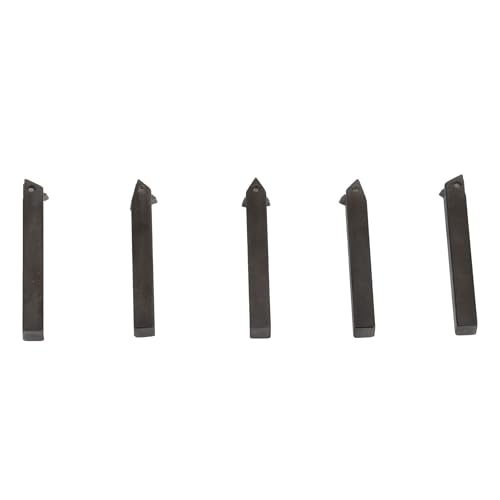 Carbide Turning Tool Set for Lathes - 1/4 TCMT090204 Inserts and Holder, 5 Pcs Metal Machining Kit