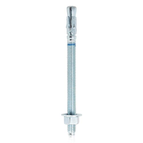 3/8" x 5" Concrete Anchors (150 Pack) 3/8 inch Wedge Anchors Bolts Zinc Plated