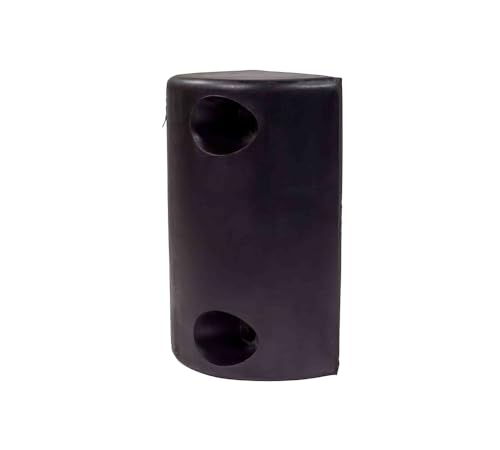 8"x5-1/4"x3-1/2" Rubber Dock Bumper with 4 Hole - Impact Resistant Half-Oval Molded Rubber Bumper for Semi Truck, Flatbed Trailer, Boat Docks, Marinas & Parking Spots - size: 8" x 5-1/4" x 3-1/2", style: 1 - Pack