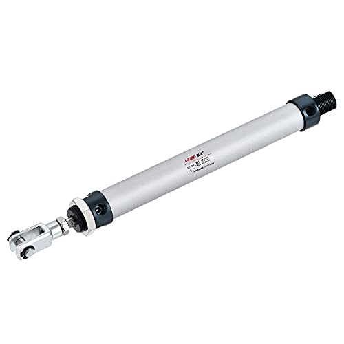 uxcell Pneumatic Air Cylinder 20mm Bore 150mm Stroke with Y Connector and Quick Fittings, MAL 20x150, for Automatic Equipment - size: 20mmx150mm