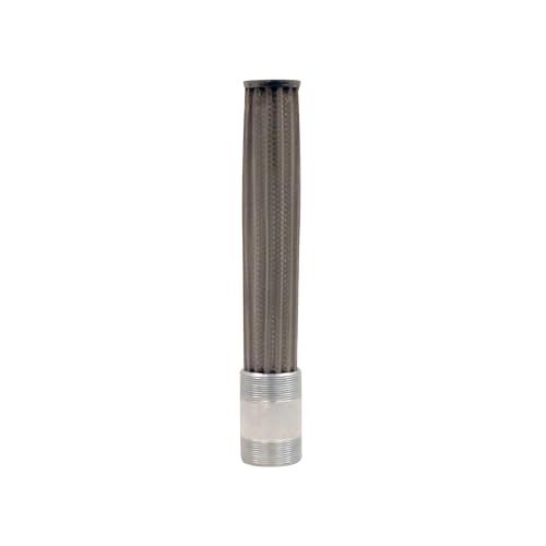 Buyers Products SW2002003 Thru-Wall Hydraulic Sump Strainer, 2 in NPT Inlet & Outlet, 150 Micron Stainless Steel Element, High-Flow Protection for Hydraulic Reservoirs and Pumps, Cleanable