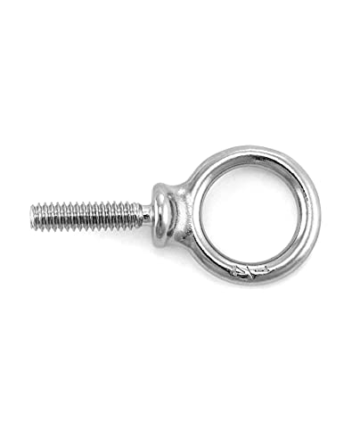 QWORK Eye Bolt, 10 Pack 1/4" - 20 x 1" Marine Grade Stainless Steel Lifting Ring Threaded Eyebolts - color: 10 Pack, size: 1/4" - 20 x 1"