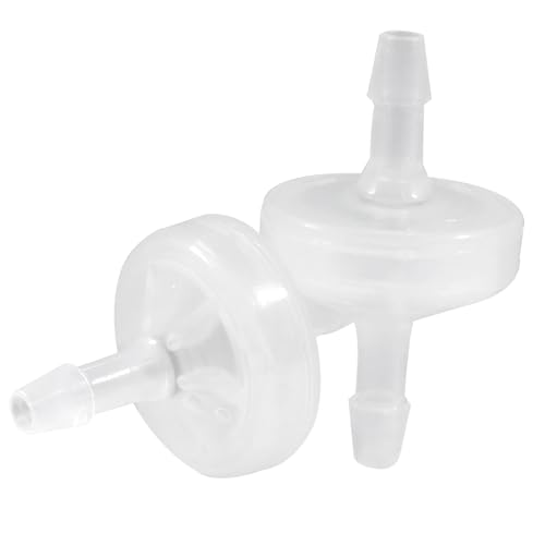 10 Pack 1/8 Inch (3MM) Plastic Check Valve, White - size: 3mm