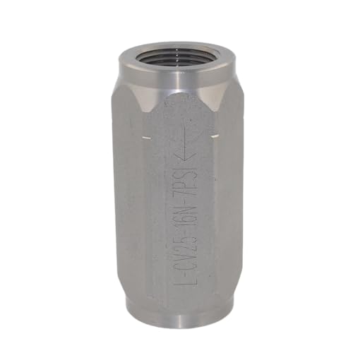 1'' NPTF Hydraulic In-Line Check Valve, Non-Return Valve High Pressure, Single Way, 50GPM, 3000PSI - size: CV25-16N 1''NPTF