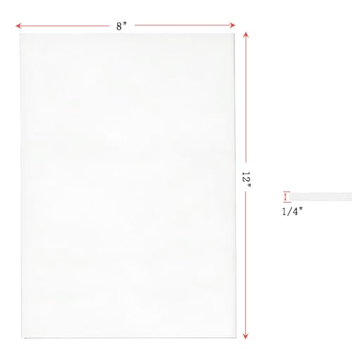 High Temperature Gasket Paper,Ceramic Fiber Paper,8"x 12"x 1/4" Thick 4 Pcs - size: 8"x 12"x 1/4"x6