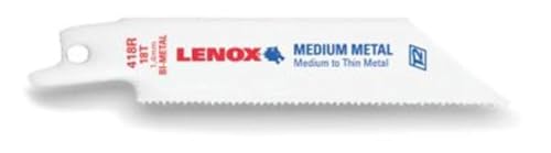 Lenox 5-Pack 4-In 18-Tpi Bi-Metal Reciprocating Saw Blade